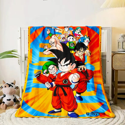 1 PC Hot blooded anime blanket - Lightweight Flannel Throw for sofas, travel, camping, living rooms, offices, chairs and beds