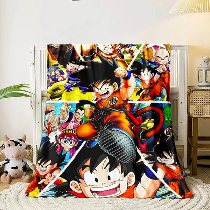 1 PC Hot blooded anime blanket - Lightweight Flannel Throw for sofas, travel, camping, living rooms, offices, chairs and beds