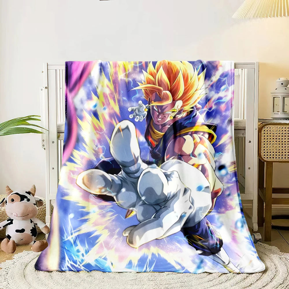 1 PC Hot blooded anime blanket - Lightweight Flannel Throw for sofas, travel, camping, living rooms, offices, chairs and beds