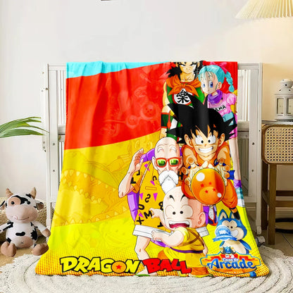 1 PC Hot blooded anime blanket - Lightweight Flannel Throw for sofas, travel, camping, living rooms, offices, chairs and beds