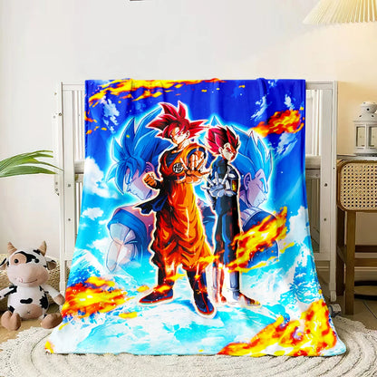 1 PC Hot blooded anime blanket - Lightweight Flannel Throw for sofas, travel, camping, living rooms, offices, chairs and beds