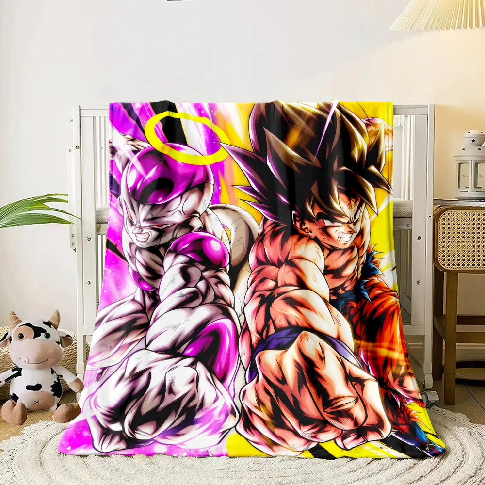 1 PC Hot blooded anime blanket - Lightweight Flannel Throw for sofas, travel, camping, living rooms, offices, chairs and beds